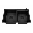 Cuba Gourmet Dupla Quadrada 78x43cm em aço inox Black - Construinox